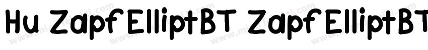 Hu ZapfElliptBT ZapfElliptBT Bold字体转换